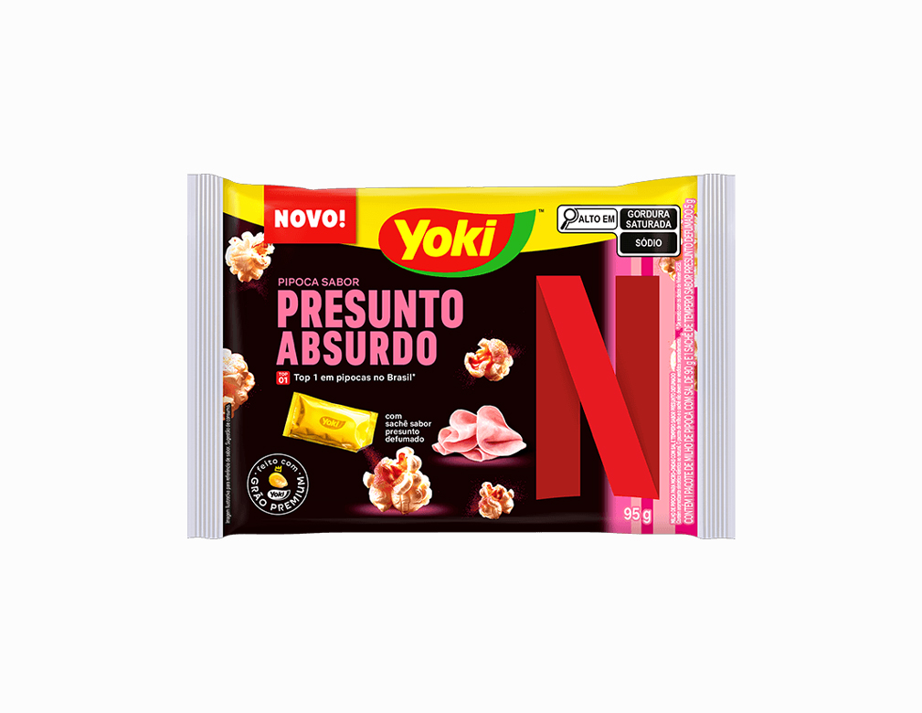MILHO PARA PIPOCA DE MICRO-ONDAS SABOR PRESUNTO YOKI 95 G (CX 36 UN)